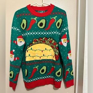Ugly Christmas Sweater Tacos and Avocados Women’s Size XS